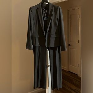 Charcoal Grey Pants Suit